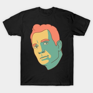 Jack Kerouac Portrait In Vintage Colors T-Shirt